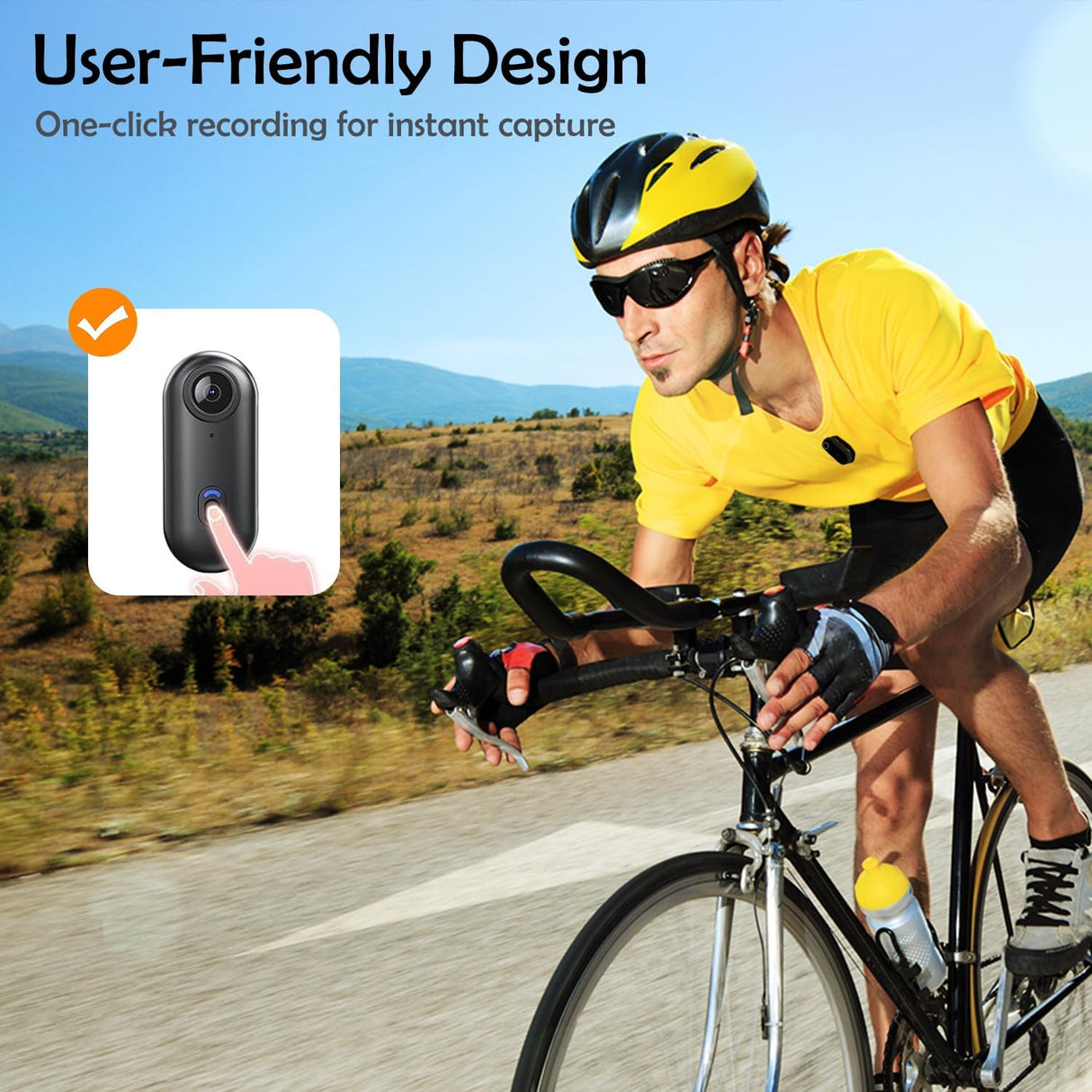 Wearable Mini Sports Camera 4K Wi-Fi Action Camera