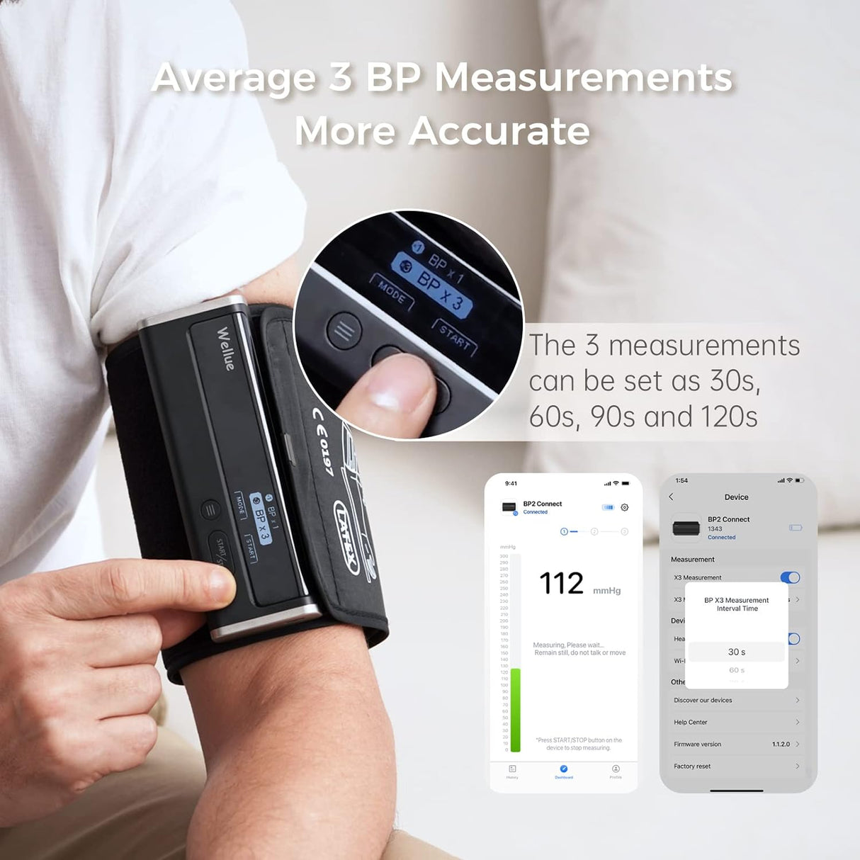 Wellue BP2 Connect Blood Pressure Monitor & Digital ECG Machine