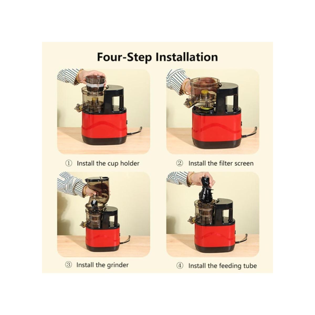 Compact Cold Press Masticating Slow Juicer