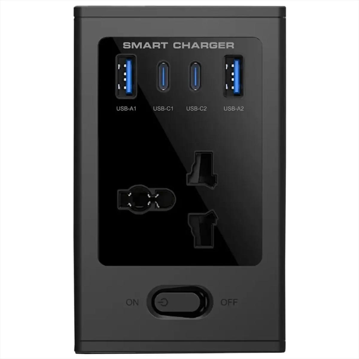 Porodo 4-Way Universal GaN Cube Adapter