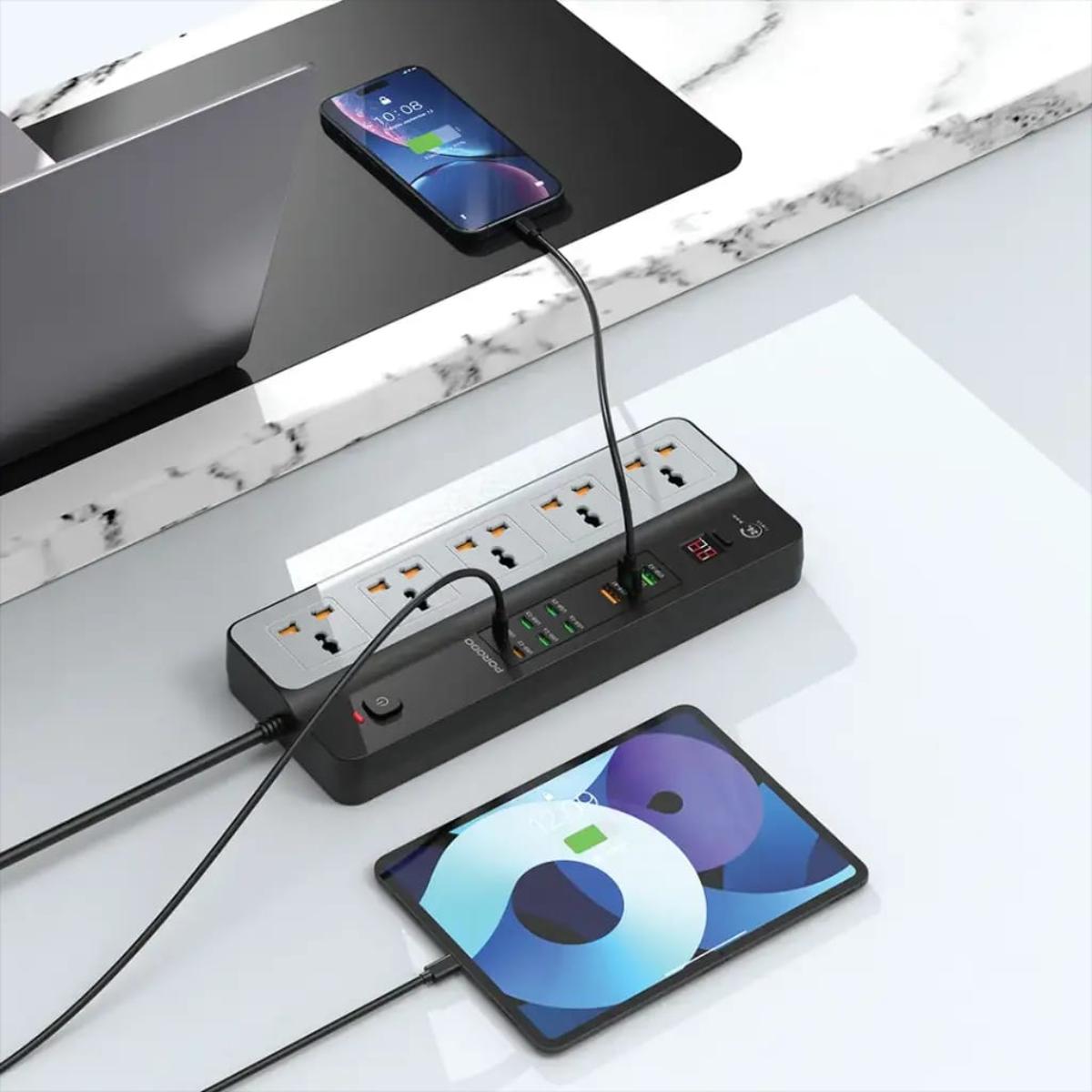 Porodo 3000W Universal Power Strip