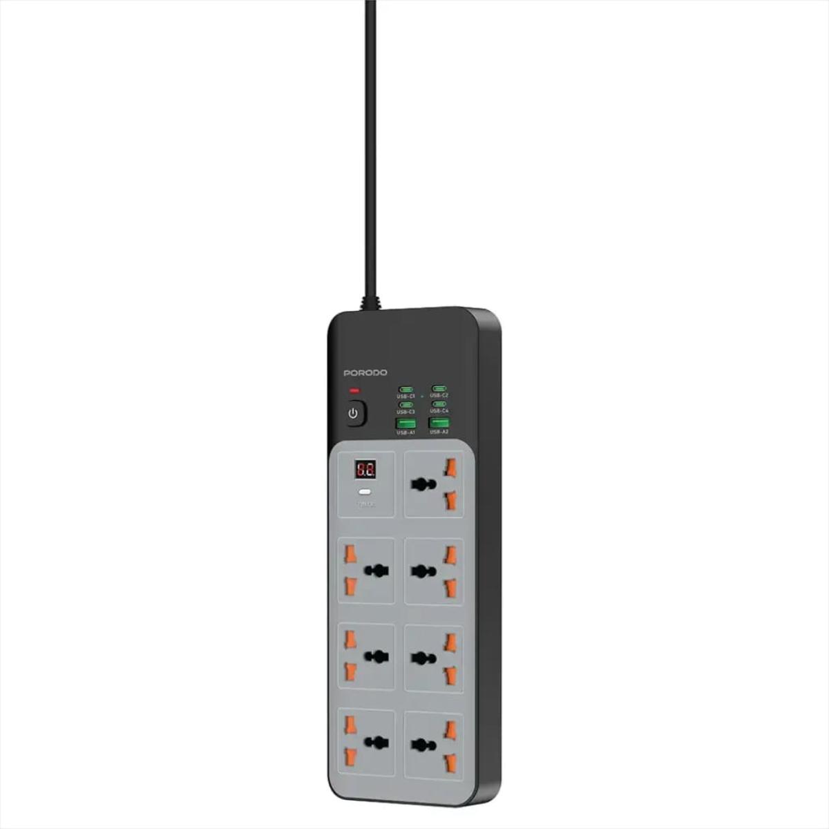 Porodo 3000W 7-Outlet Universal Power Strip