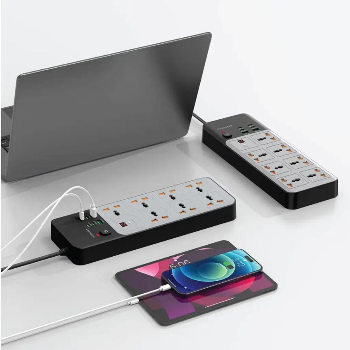 Porodo 3000W 7-Outlet Universal Power Strip