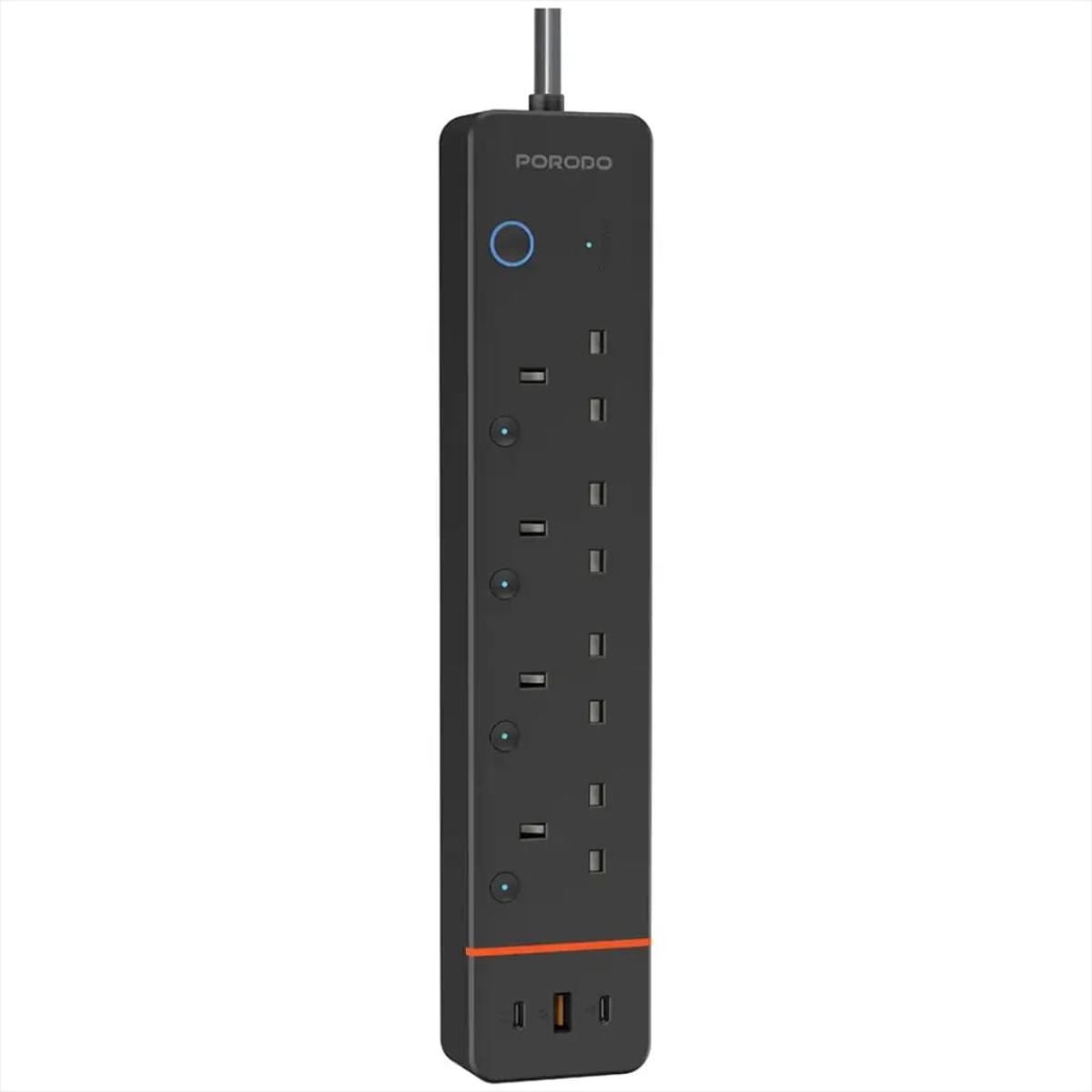 Porodo Chargelink Smart Wi-Fi Power Strip (UK Plug)