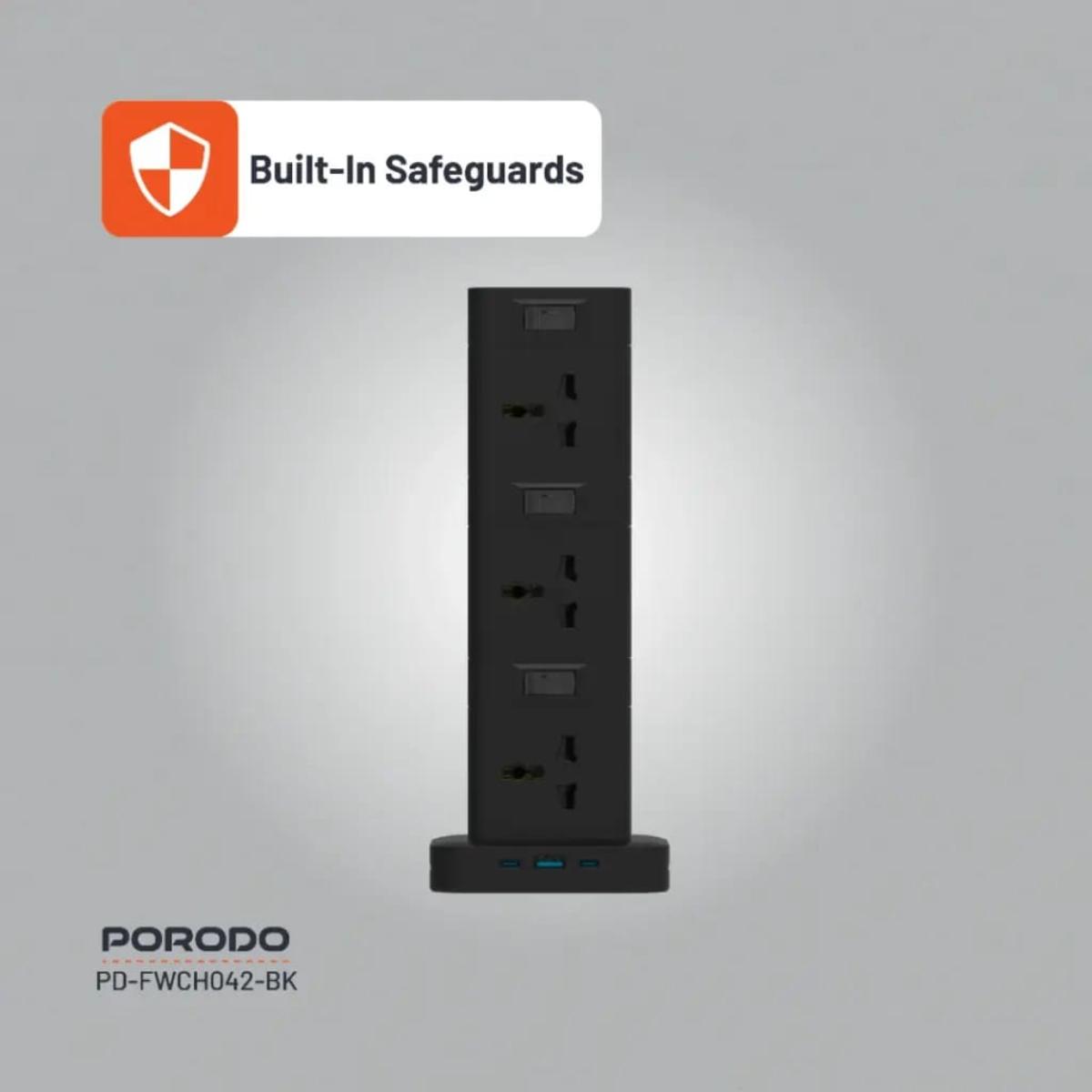 Porodo 12-Socket 3-Story Power Hub (2500W)