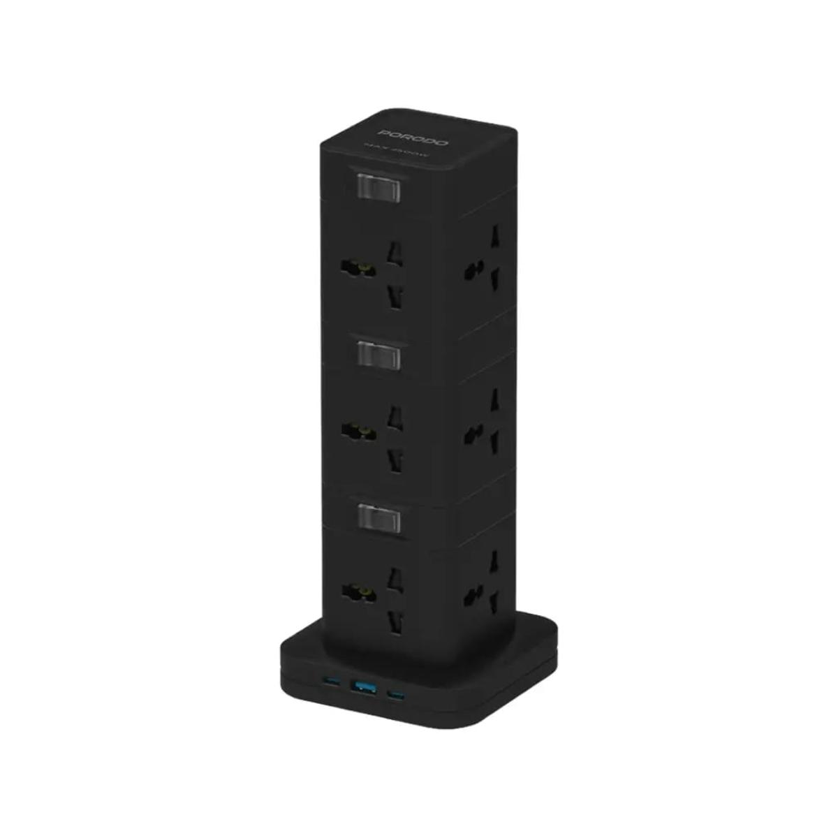 Porodo 12-Socket 3-Story Power Hub (2500W)