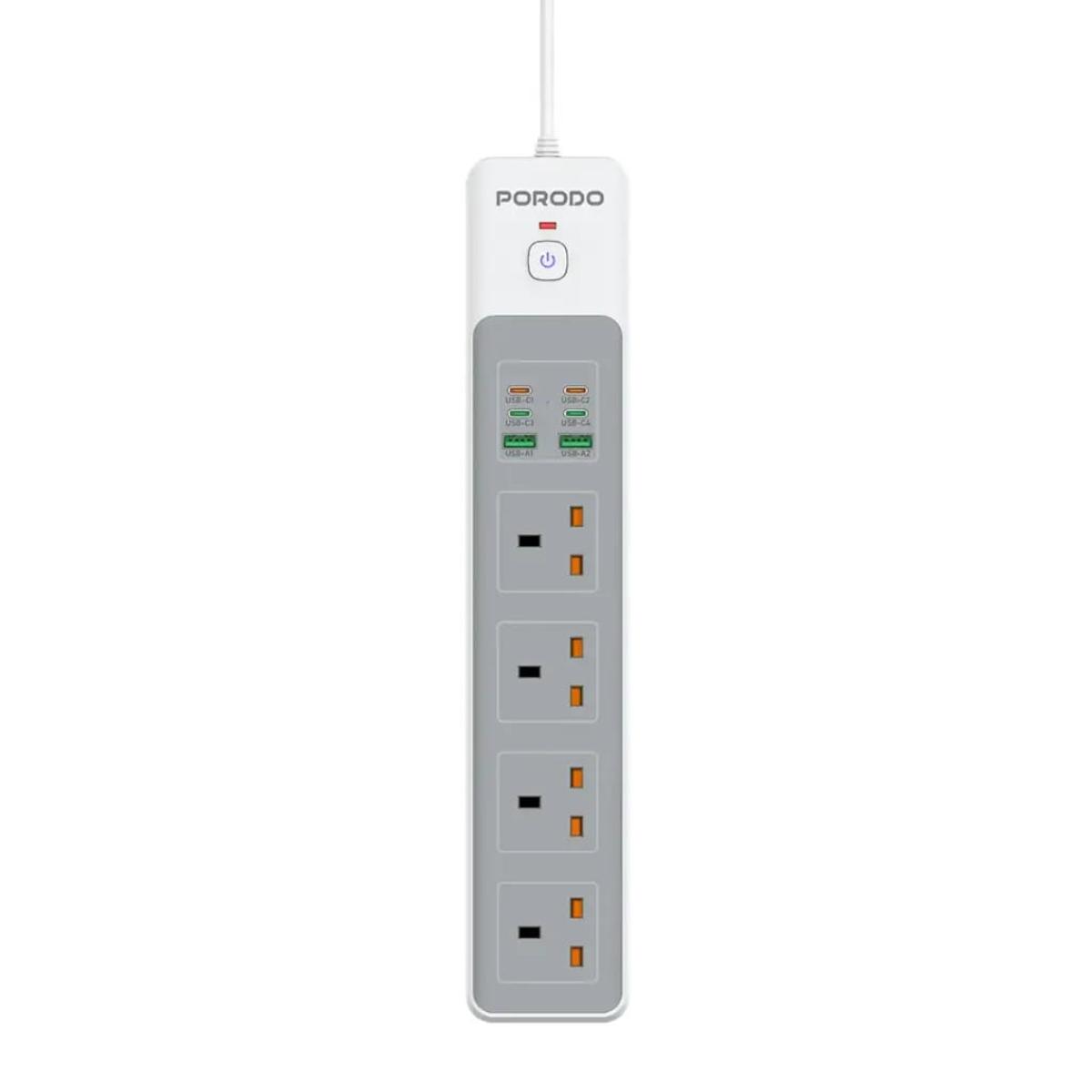 Porodo 4AC 65W 3000W Power Strip