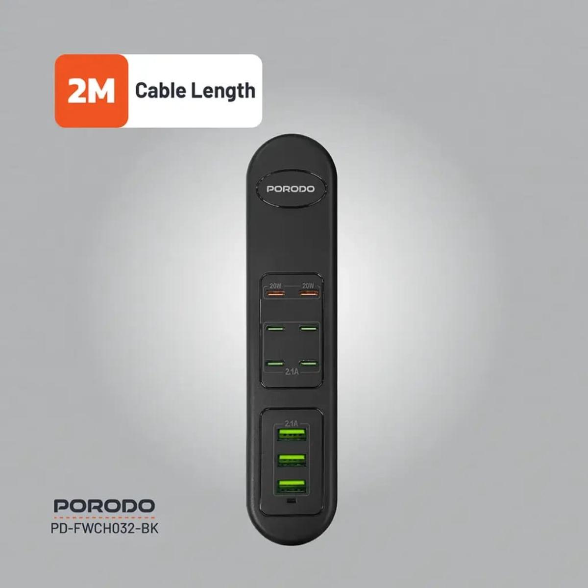 Porodo 50W Multi-Port USB Charging HUB