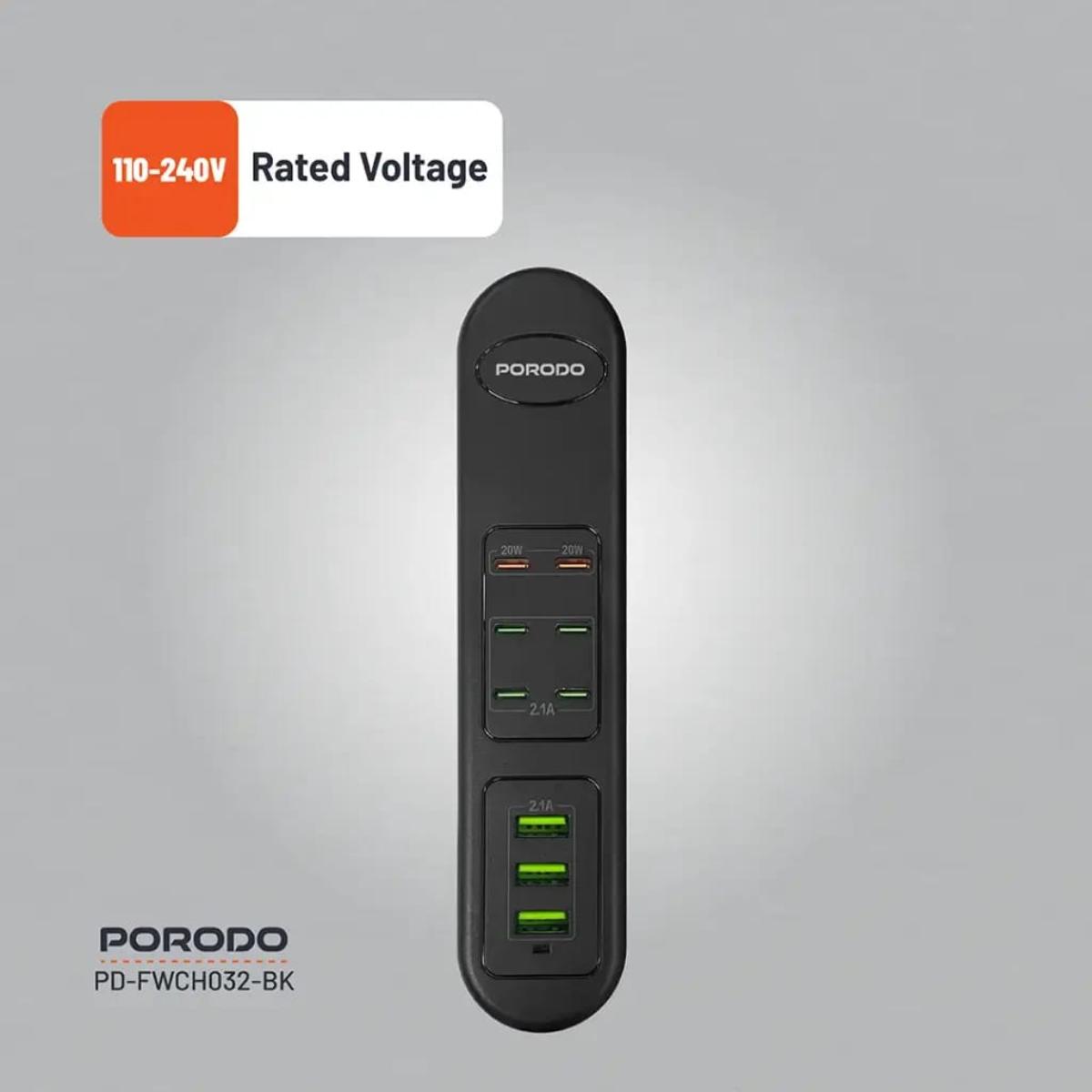 Porodo 50W Multi-Port USB Charging HUB