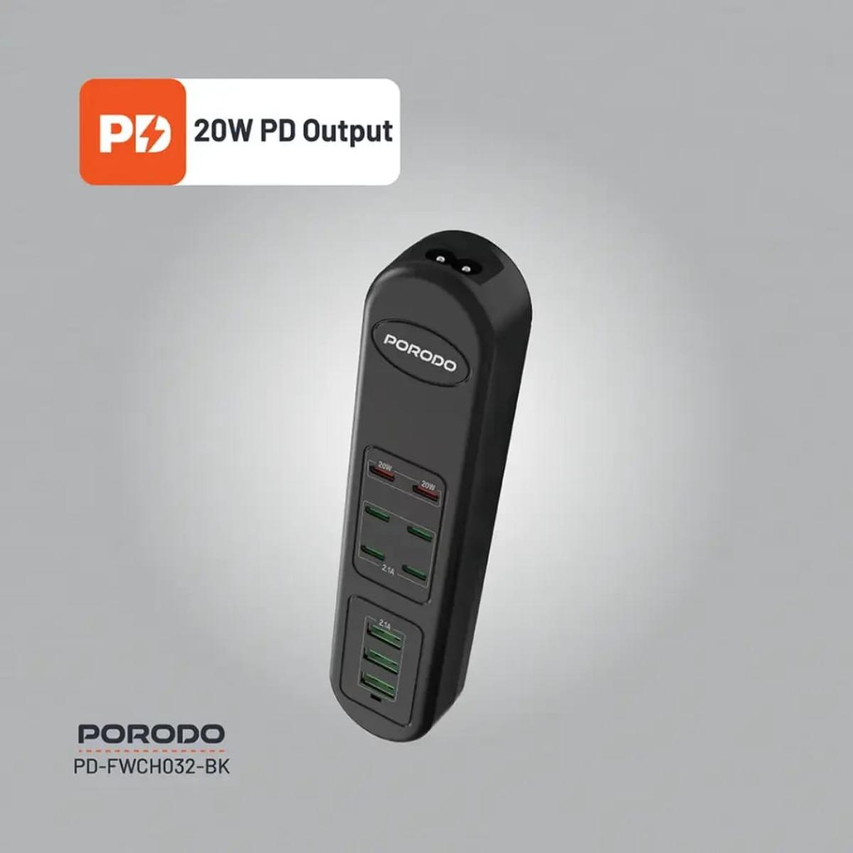 Porodo 50W Multi-Port USB Charging HUB