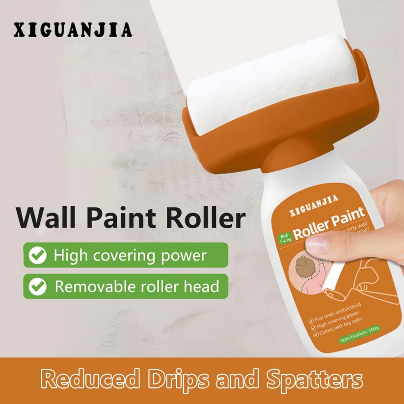XIGUANJIA Wall Repair Roller Paint - Wall Facing Special for Dirty Wall Traceless Repair
