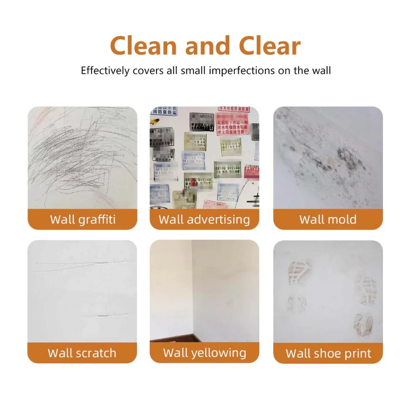 XIGUANJIA Wall Repair Roller Paint - Wall Facing Special for Dirty Wall Traceless Repair