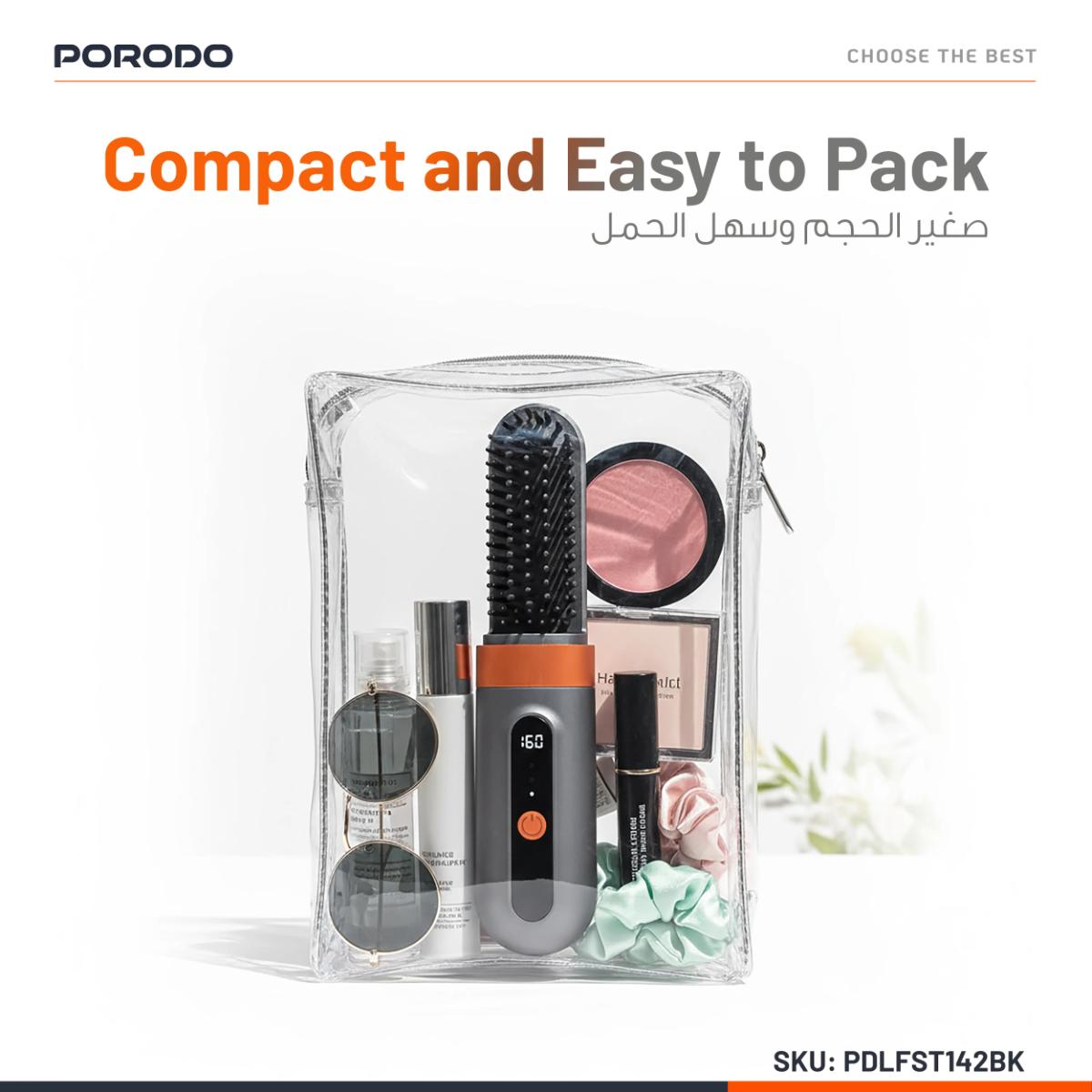 Porodo Lifestyle Portable Heated Styling Brush