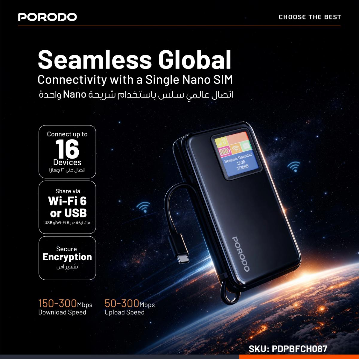 WIFI 6 Pocket Router and 10000mAh Power Bank