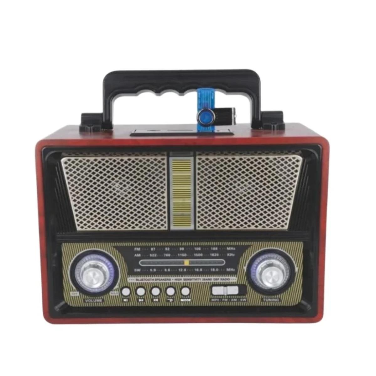 Retro-Style Portable Bluetooth Radio