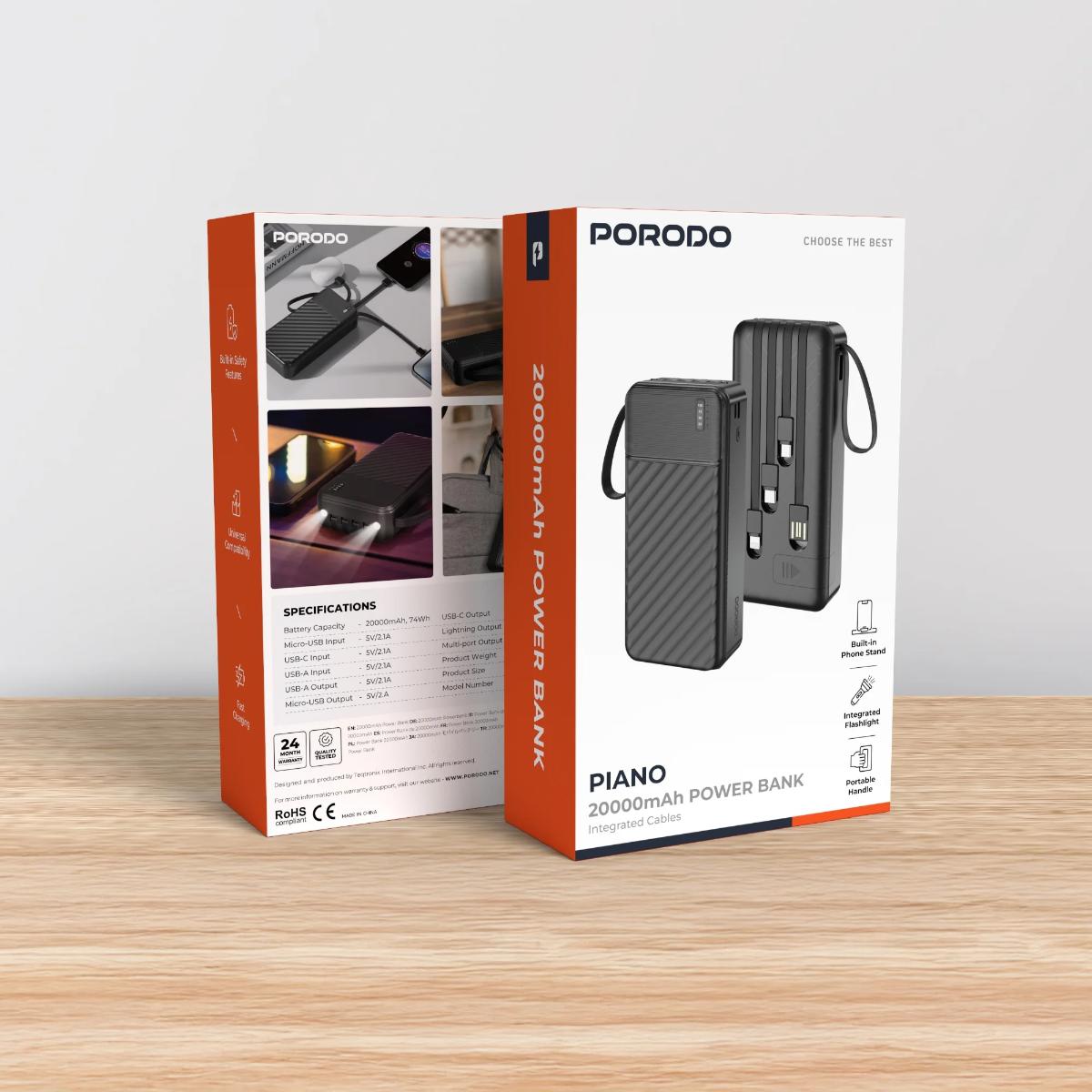 Porodo Piano 20000mAh Power Bank