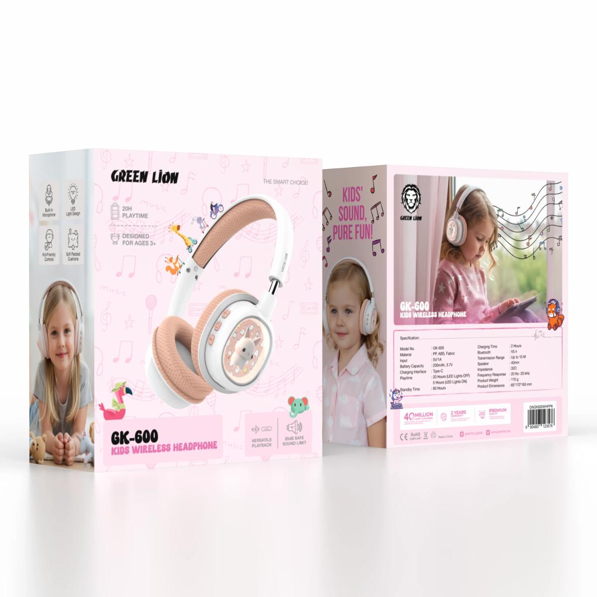 Green Lion GK-600 Kids Wireless Headphone