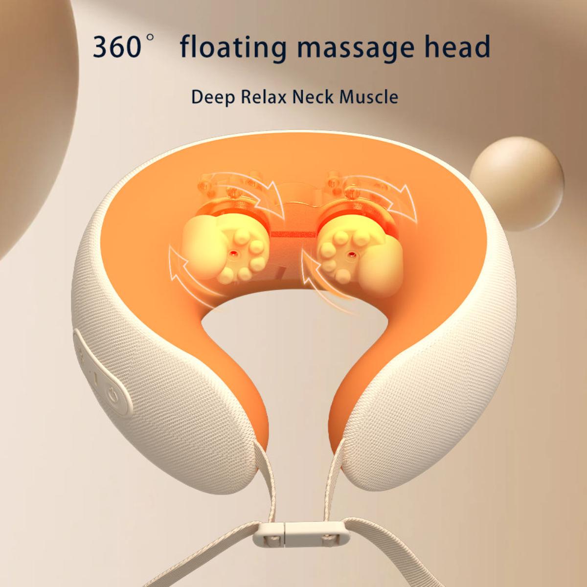 Heated Neck Massager with 360° Floating Massage Head