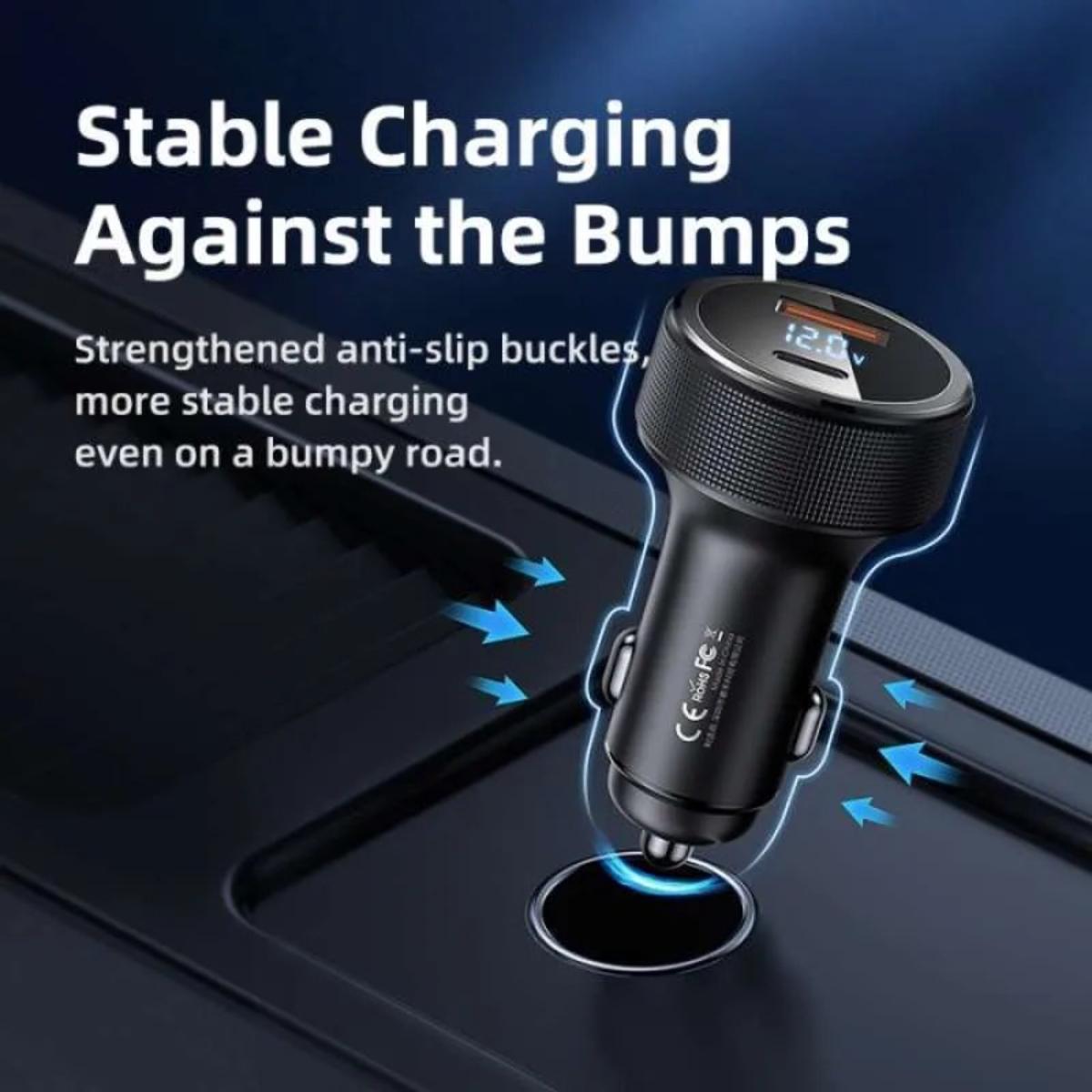 48W Dual Port Fast Car Charger