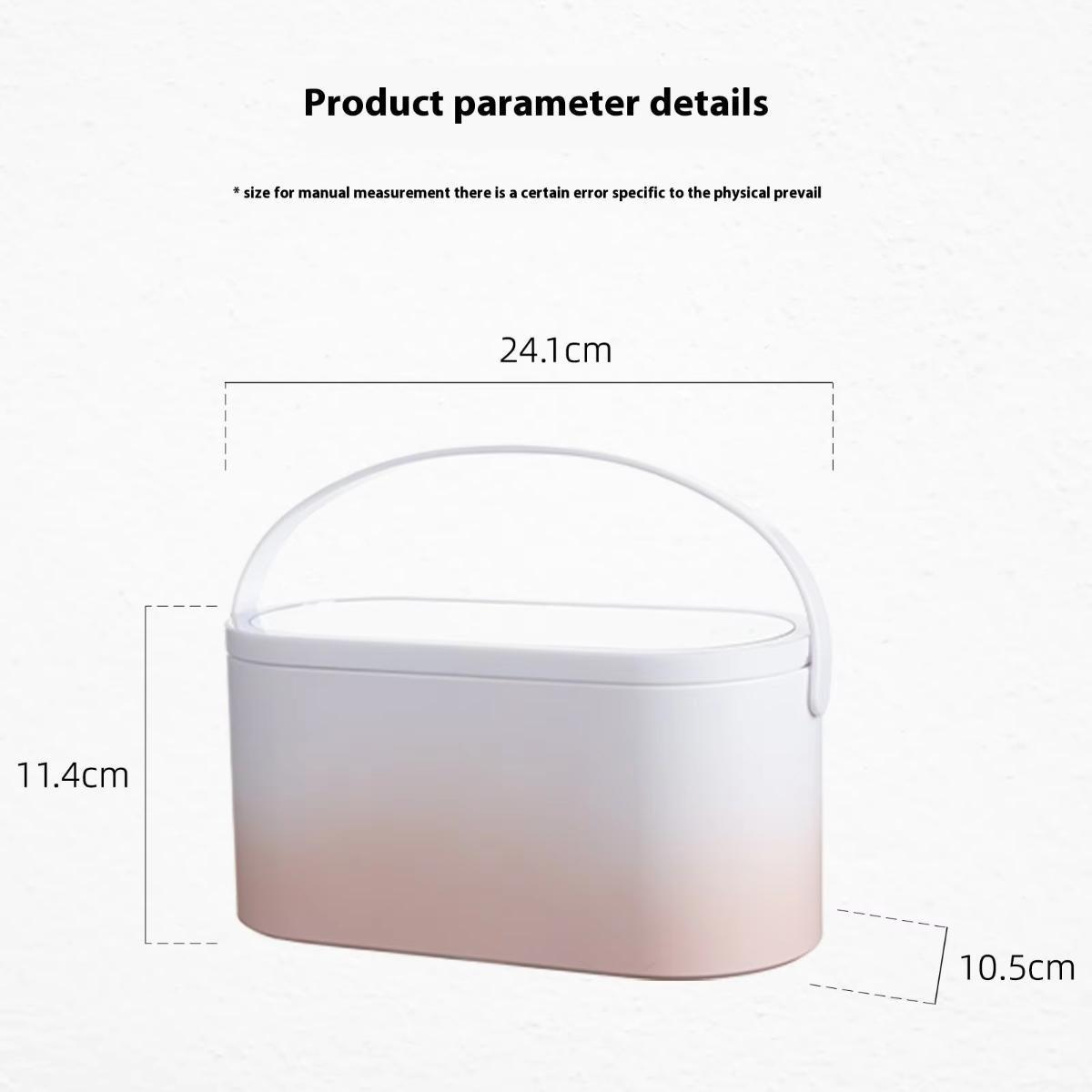 LED Makeup Mirror Organizer