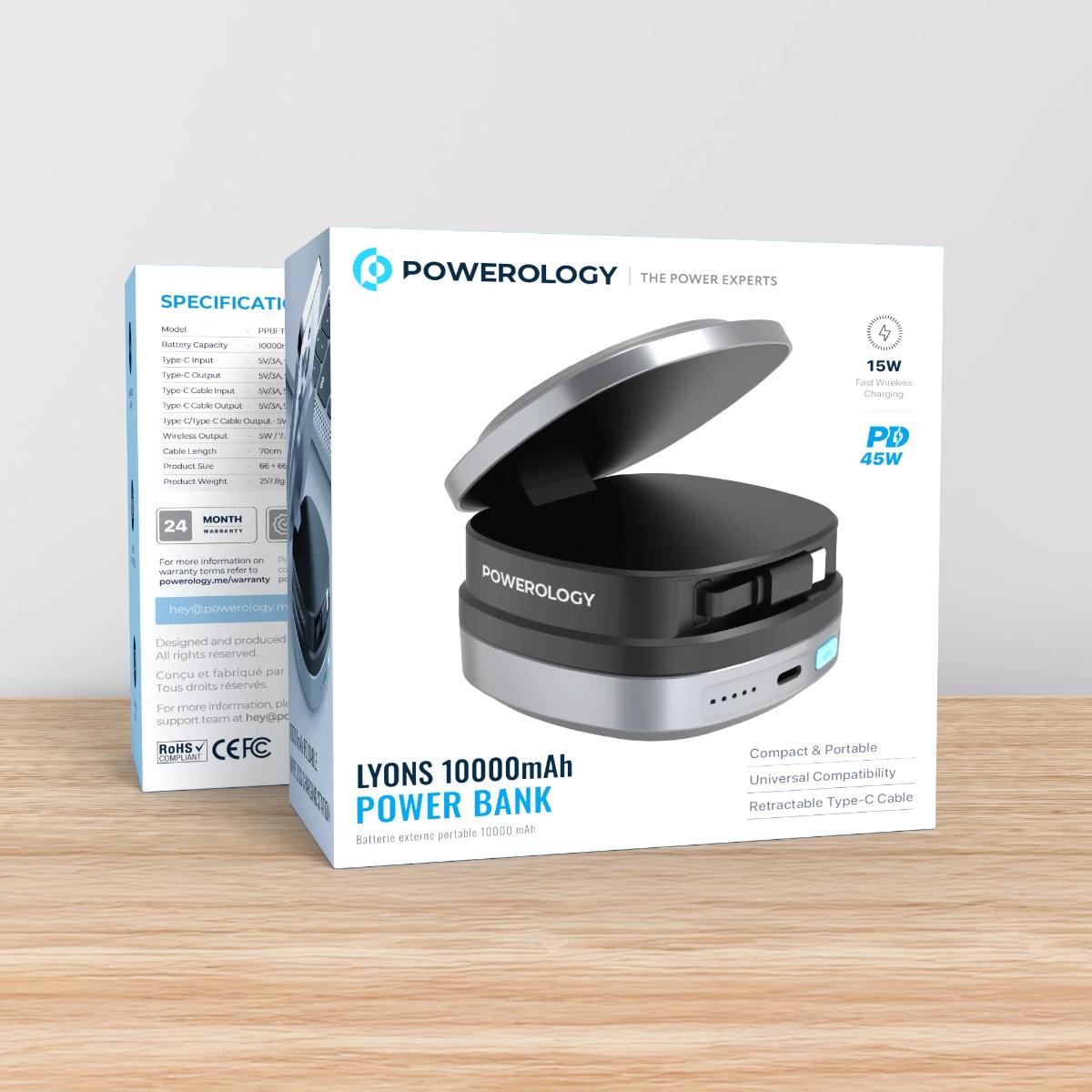 Powerology Lyons 10000mAh Power Bank