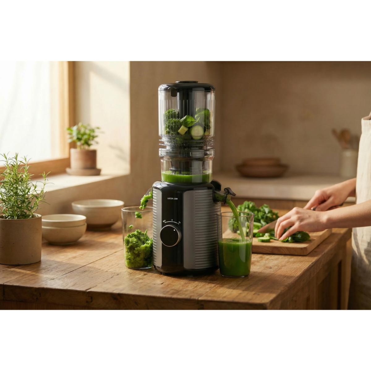 Green Lion Slow Juicer Pro: 300W Cold Press Extractor