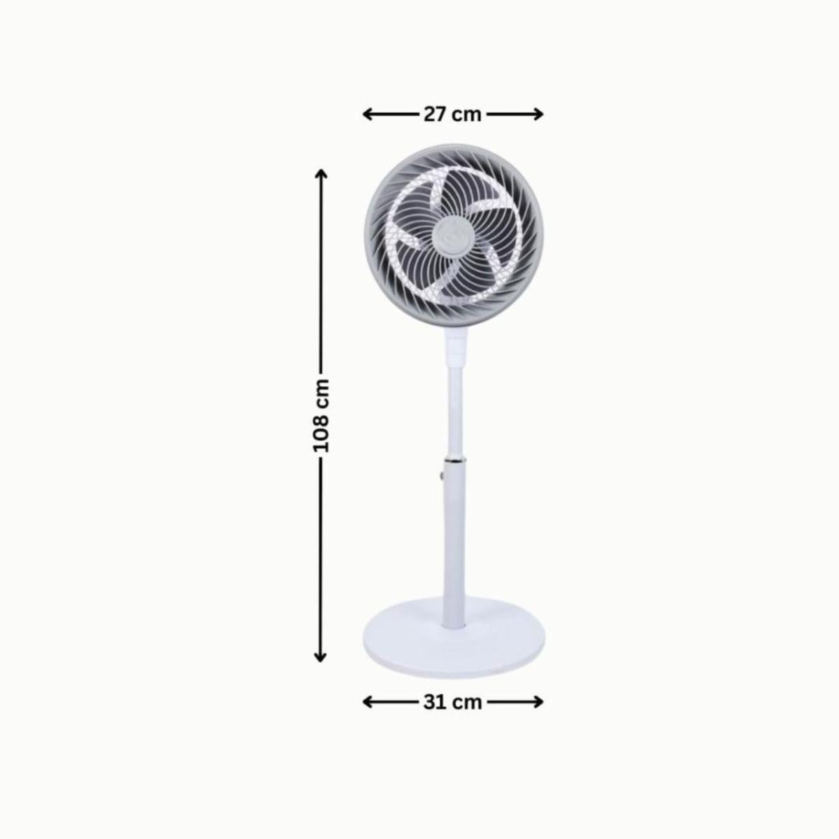 80W Standing Fan with 5 Blades