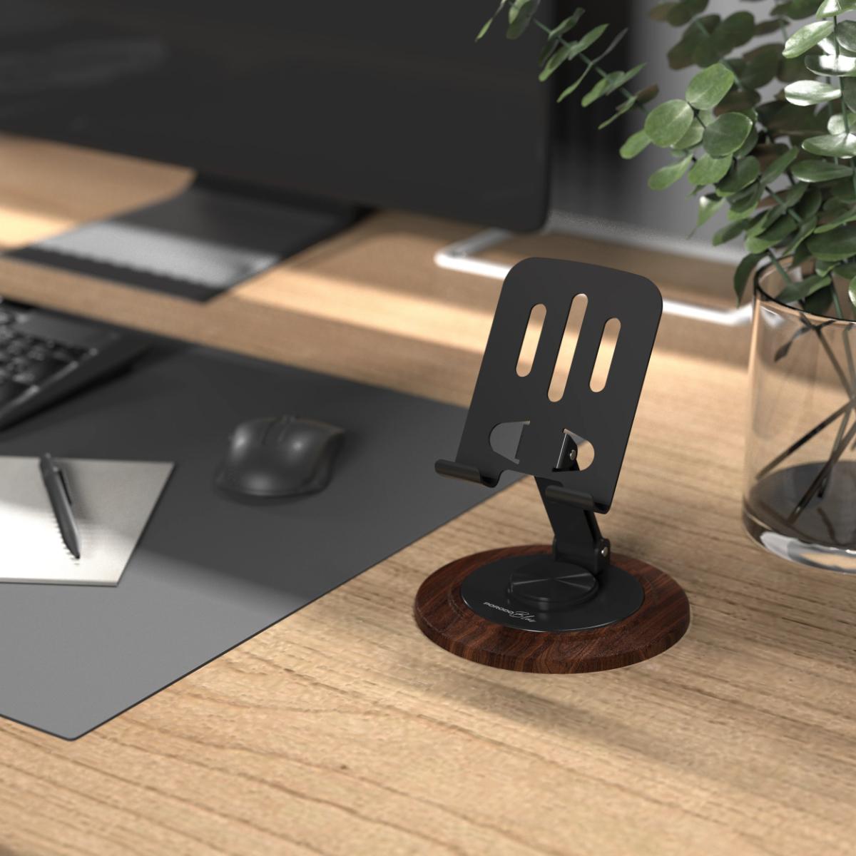 Porodo Blue Desktop Phone Holder 360° Rotating Base