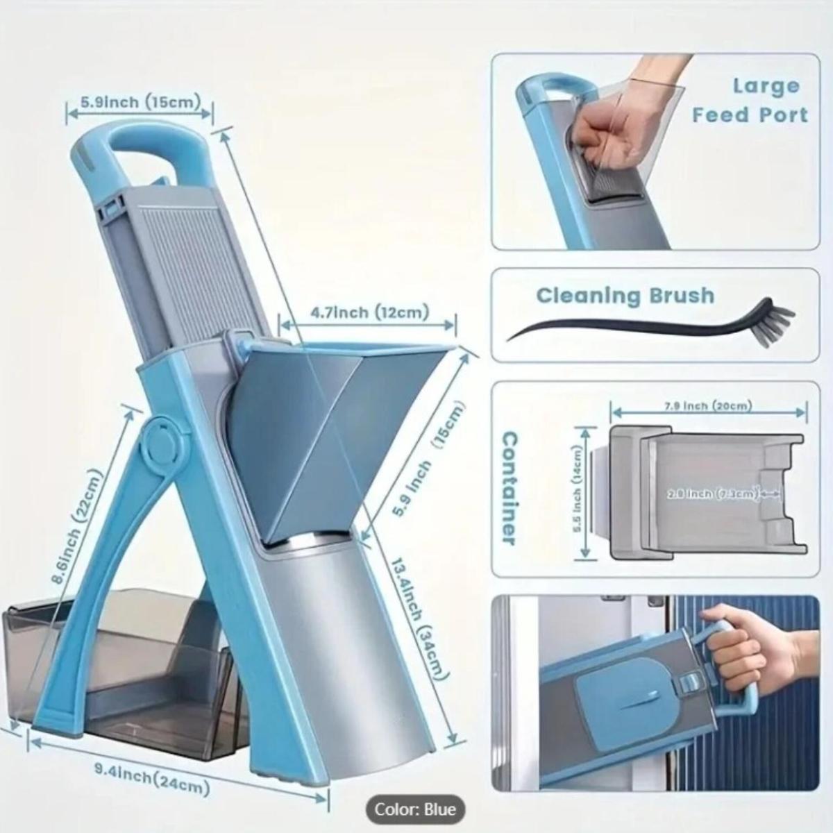 Hand-Safe Mandoline Vegetable Slicer