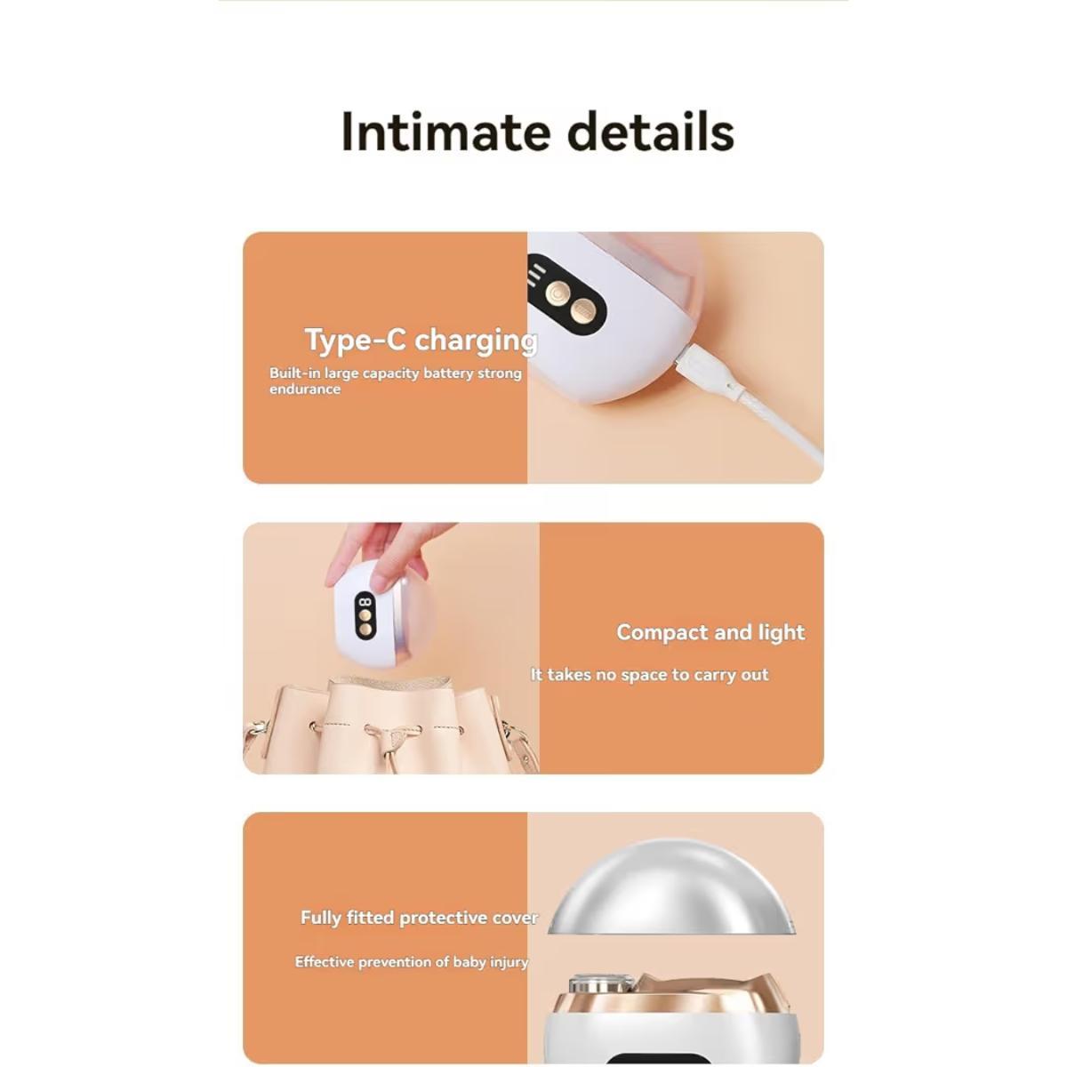 3-Speed Electric Nail Trimmer for Babies & Adults