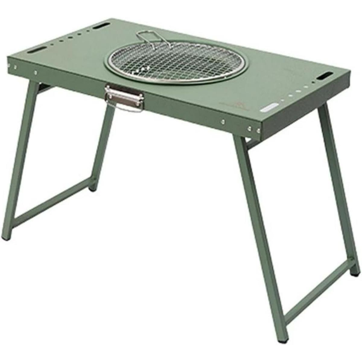 Portable Folding Charcoal BBQ Grill Table