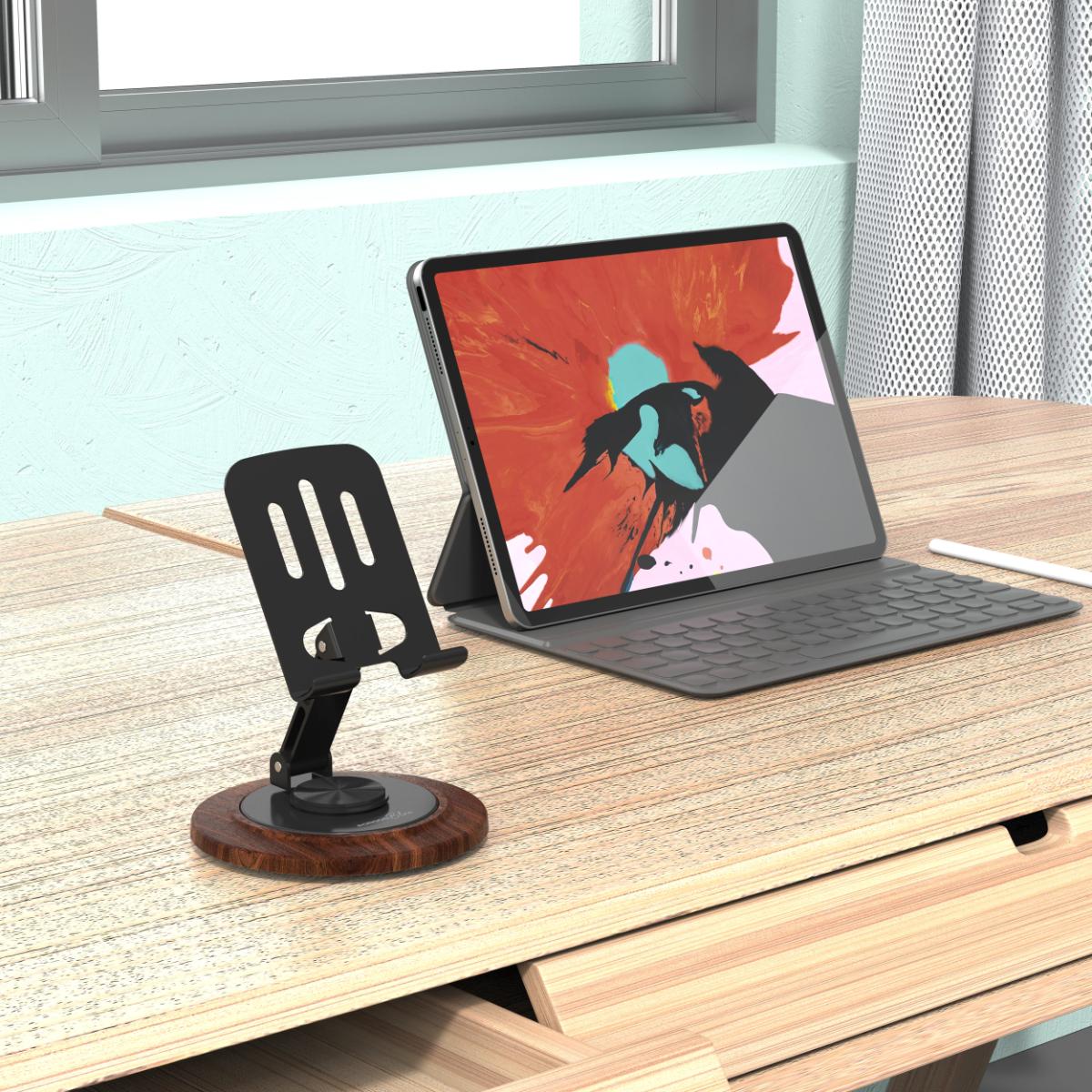 Porodo Blue Desktop Phone Holder 360° Rotating Base