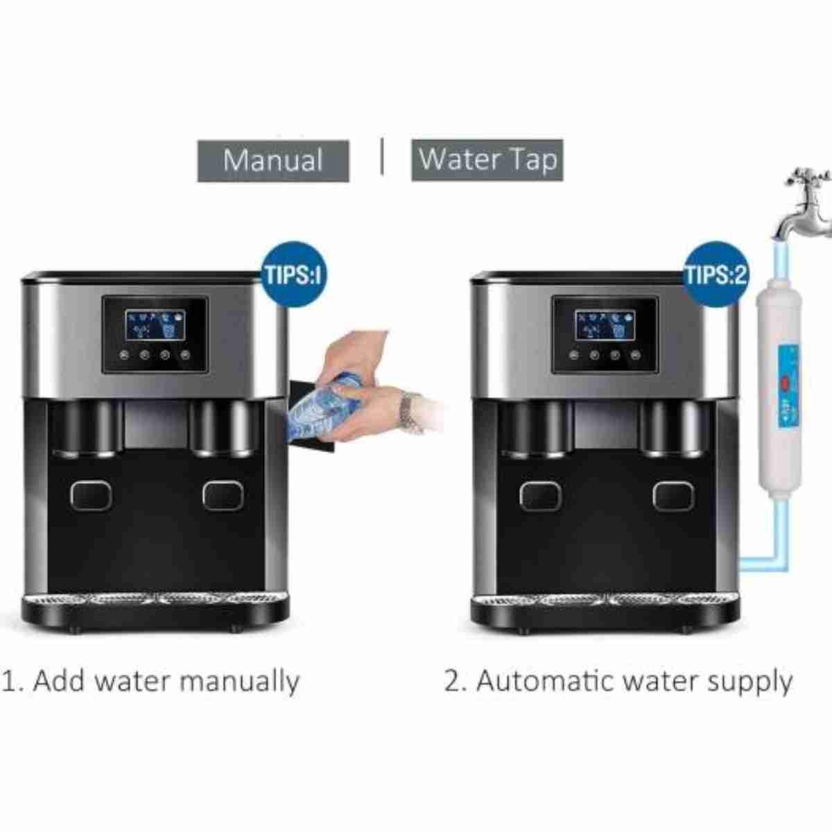 3 in 1 Ice Maker with Water Dispenser,