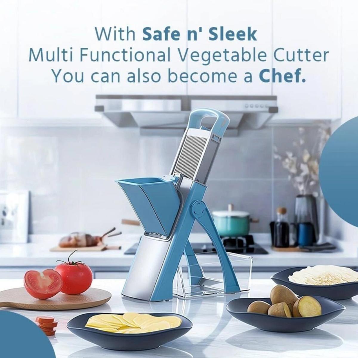 Hand-Safe Mandoline Vegetable Slicer