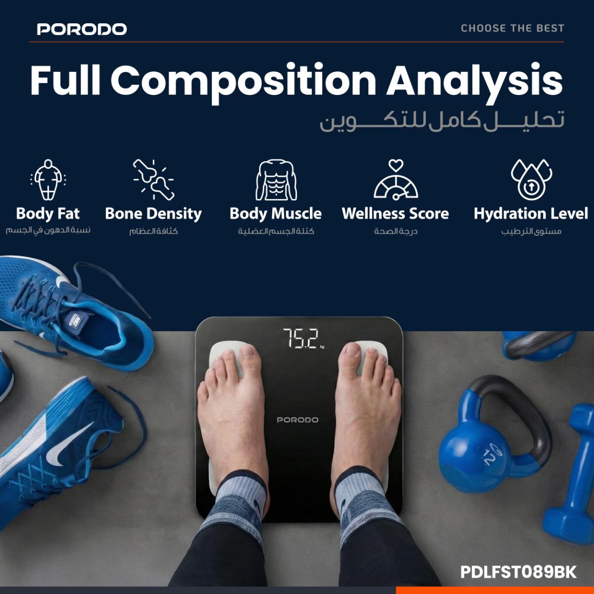 Porodo  Precise Analysis Smart Scale