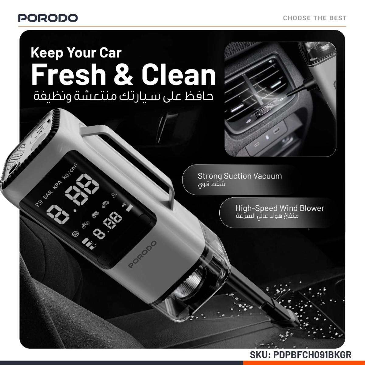 Porodo 6-in-1 Emergency Car Power Tool