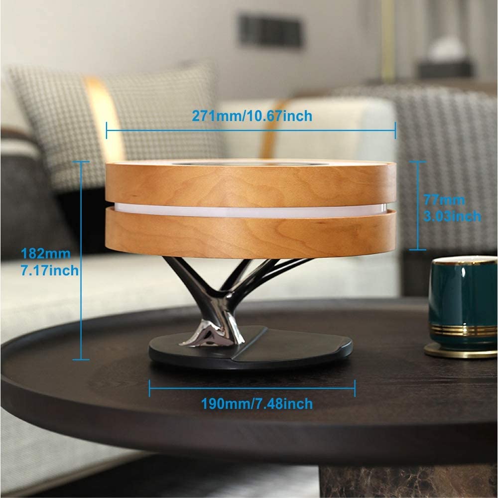The Dawn Bedside Desk Lamp with Wireless charger and speaker