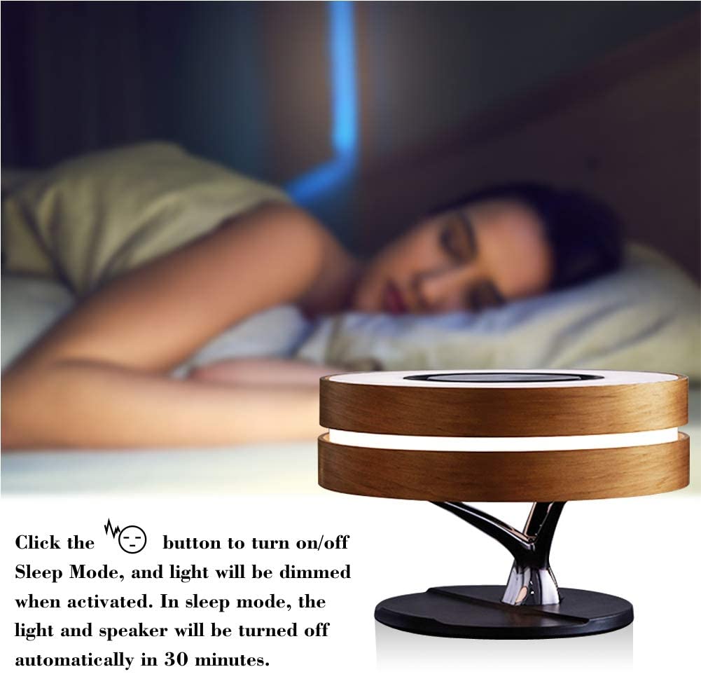 The Dawn Bedside Desk Lamp with Wireless charger and speaker