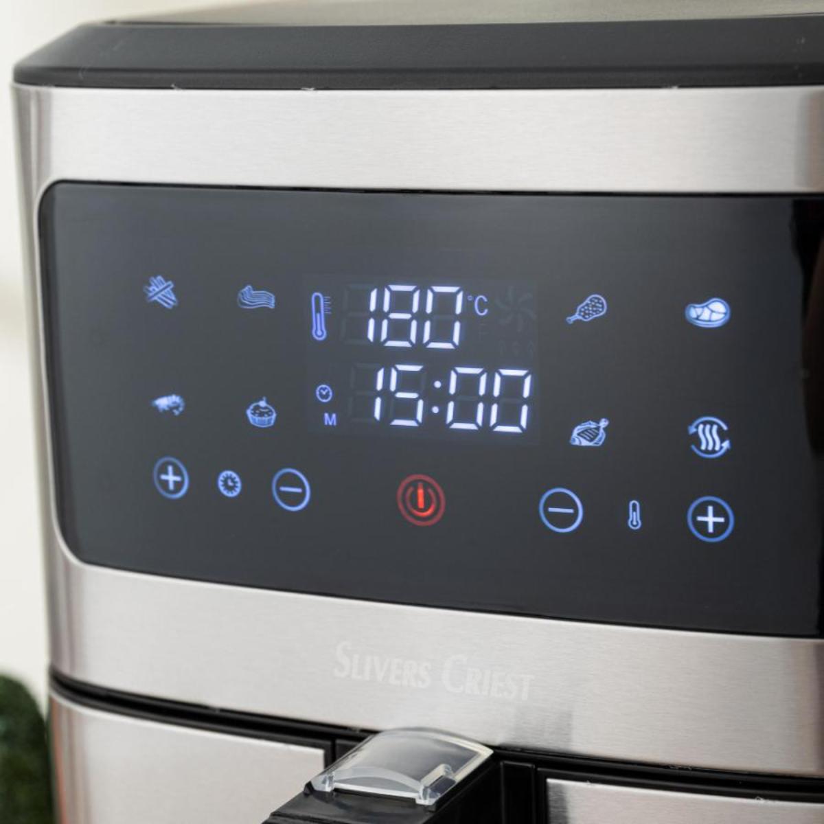 Digital Air Fryer, 10L Stainless Steel