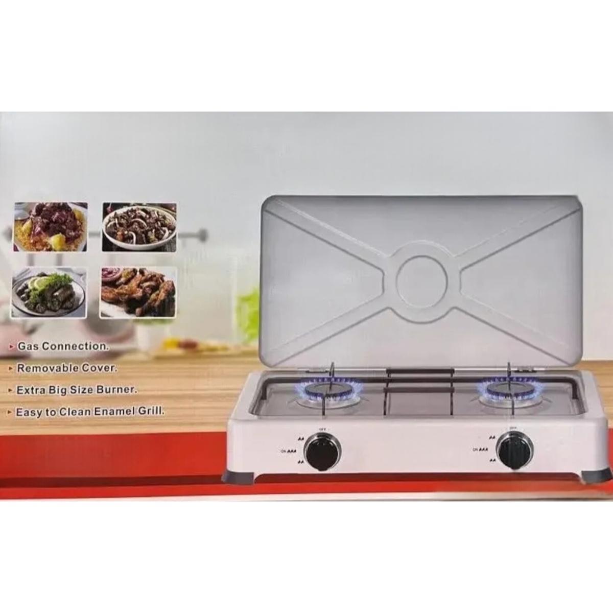 Portable Double Burner Gas Stove