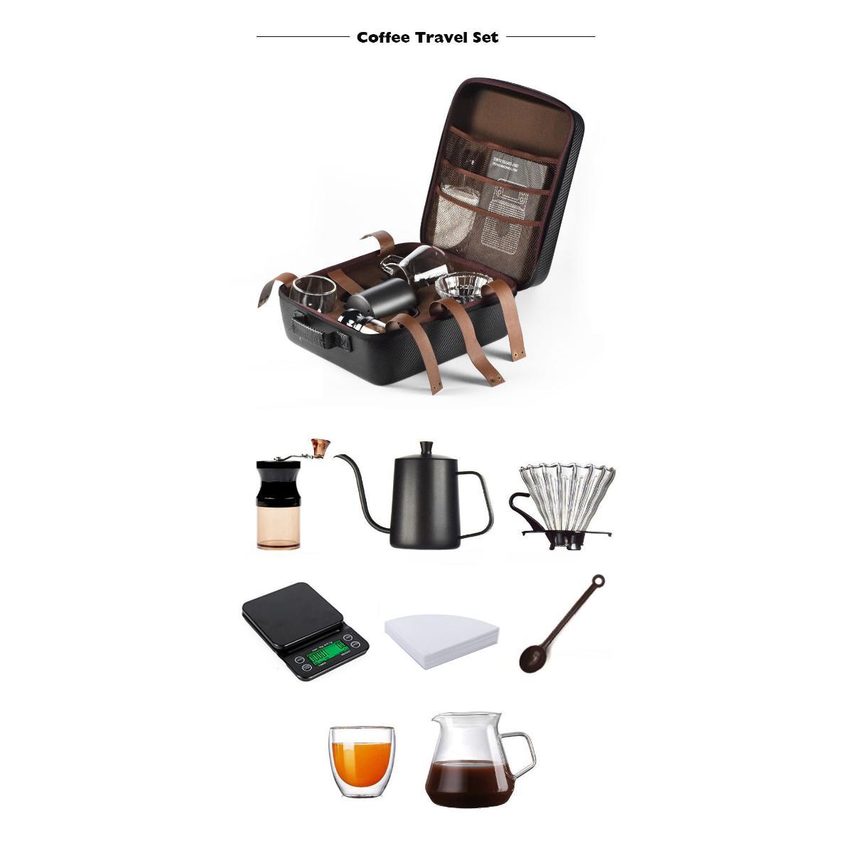 Portable Travel Coffee Brewing Kit