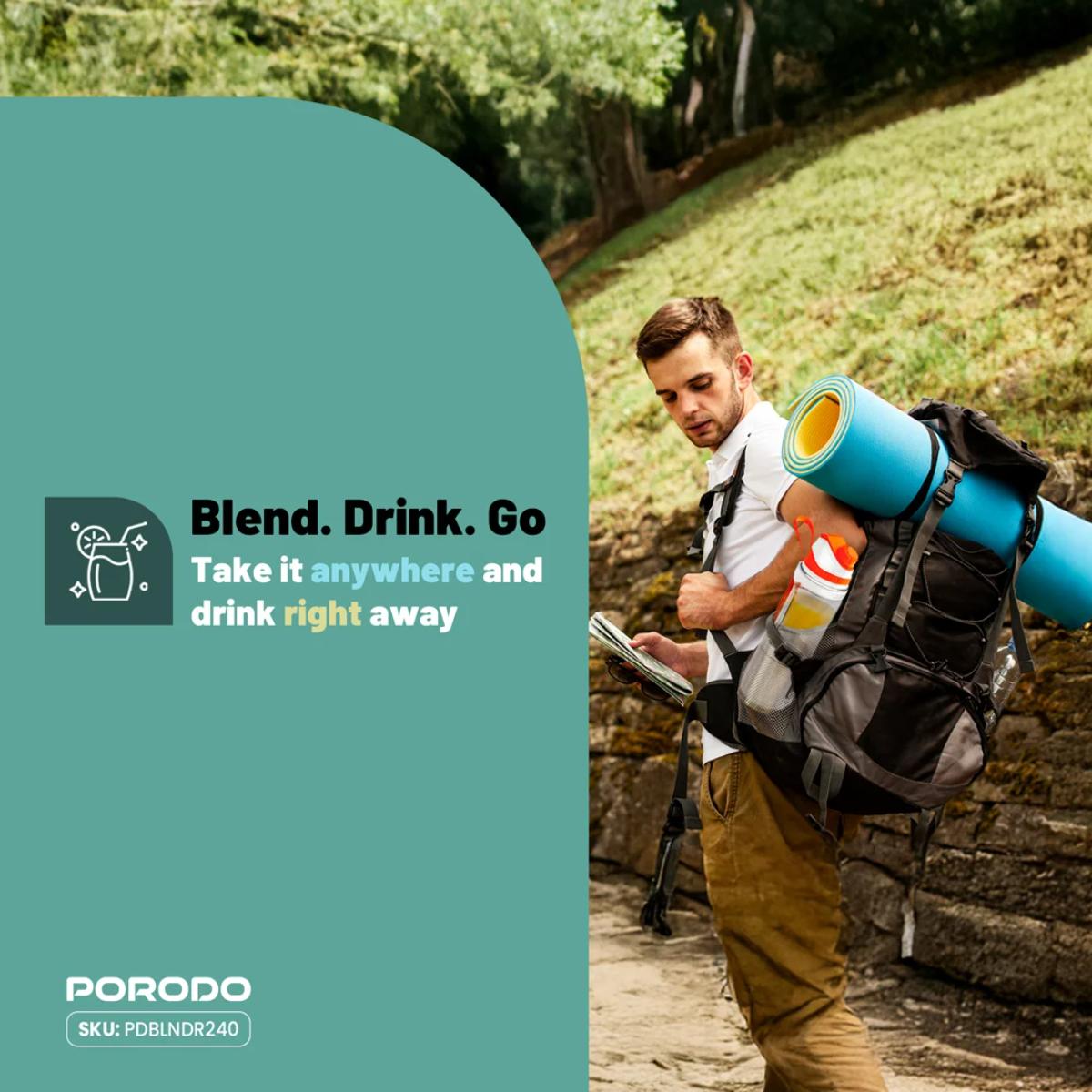 Porodo Lifestyle Nutrimix Dual-Spin Blender