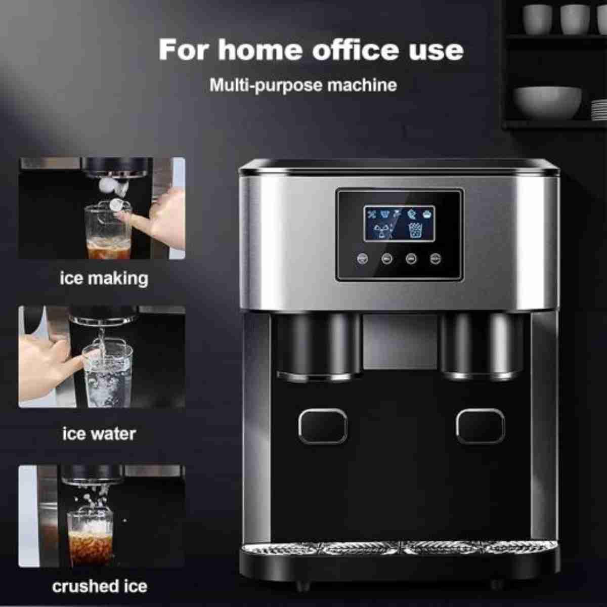 3 in 1 Ice Maker with Water Dispenser,