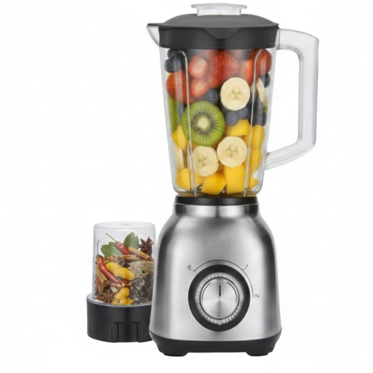 3-in-1 Multi-Speed Stainless Steel Blender