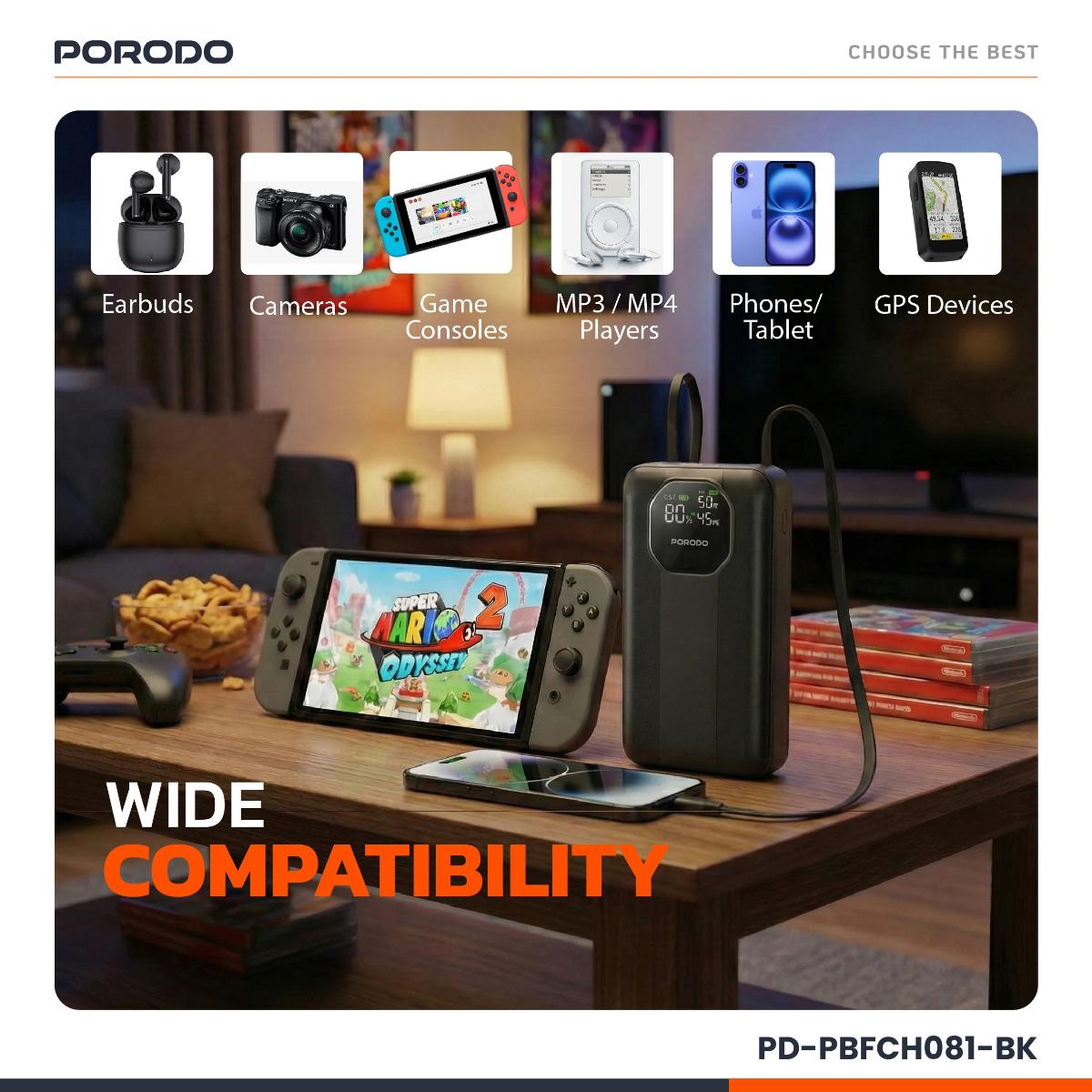 Porodo 20000mAh Power Bank