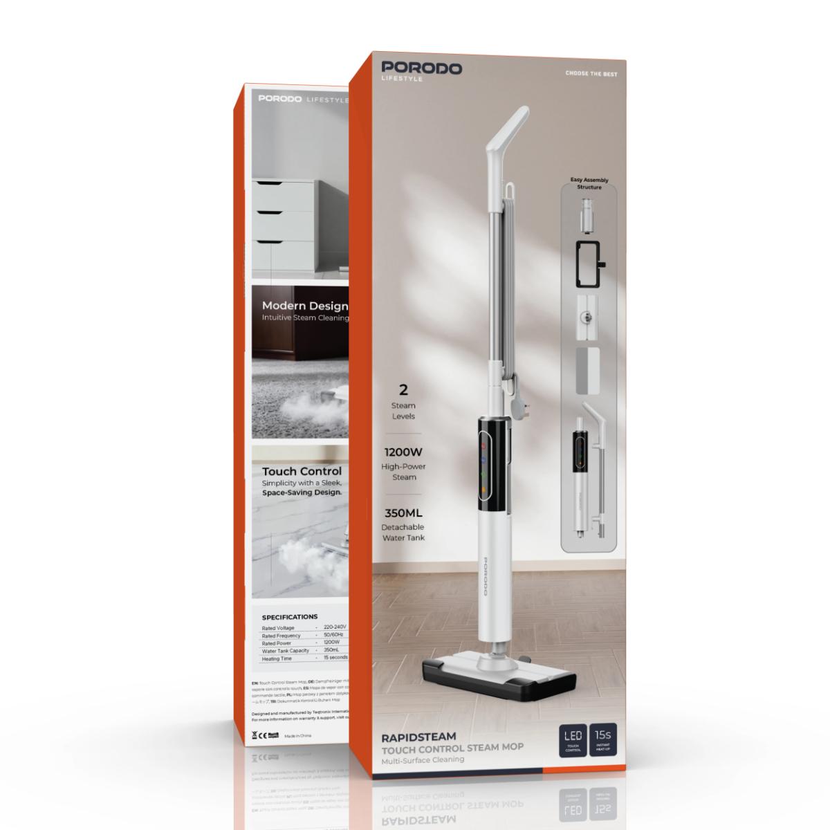 Porodo RapidSteam Touch Control Steam Mop