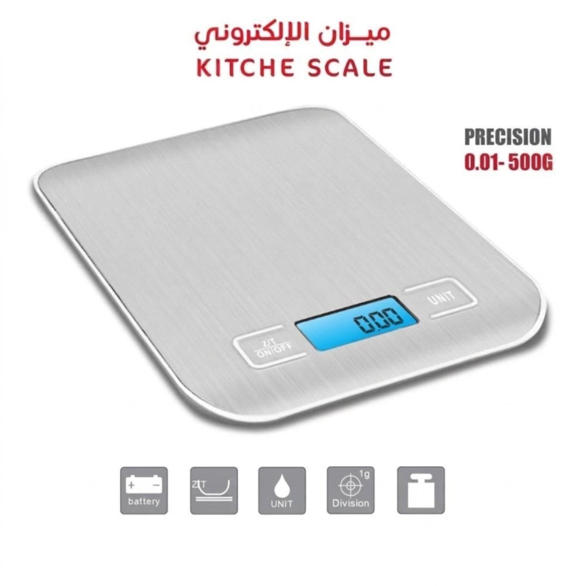 Digital Kitchen Scale with Stainless Steel Platform