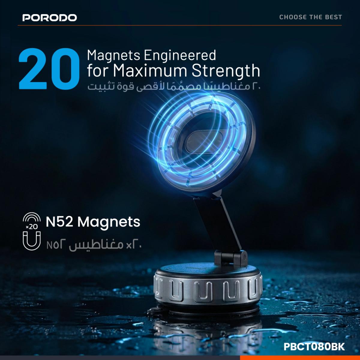 Porodo Blue Clingx Magsafe Suction Holder