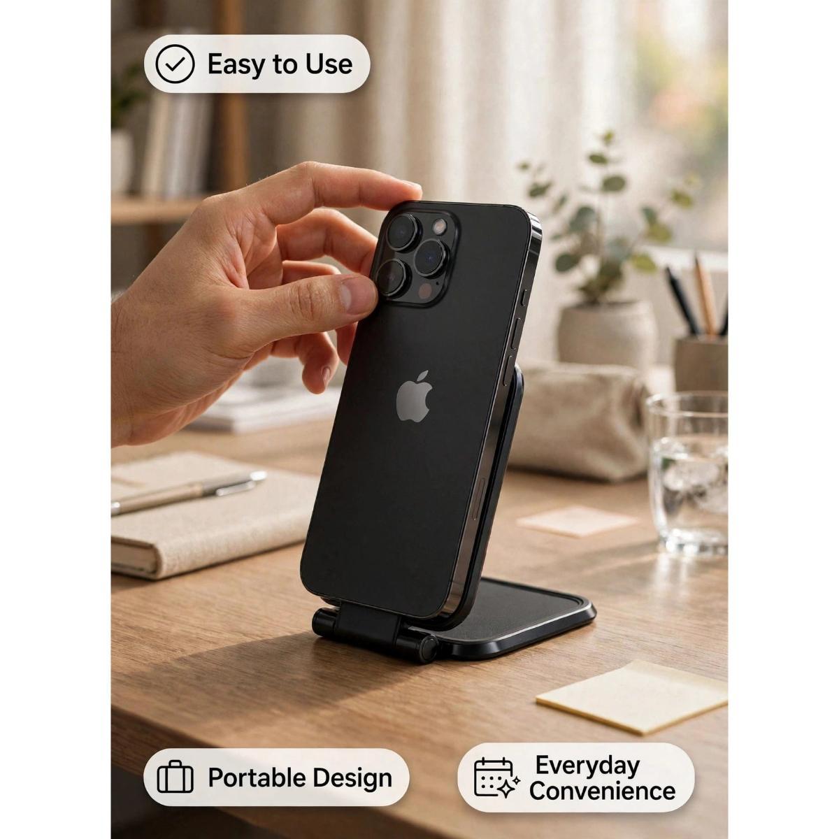 Magnetic Phone Holder, Adjustable Foldable Mobile Stand