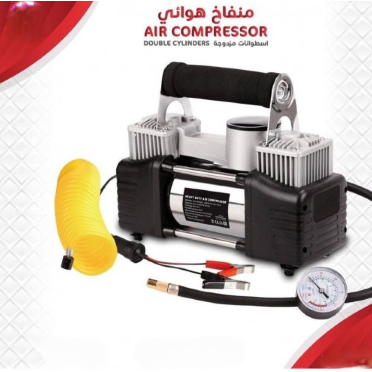 Heavy Duty Double Cylinder Portable Air Compressor